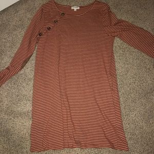 Umgee USA Striped Button Dress